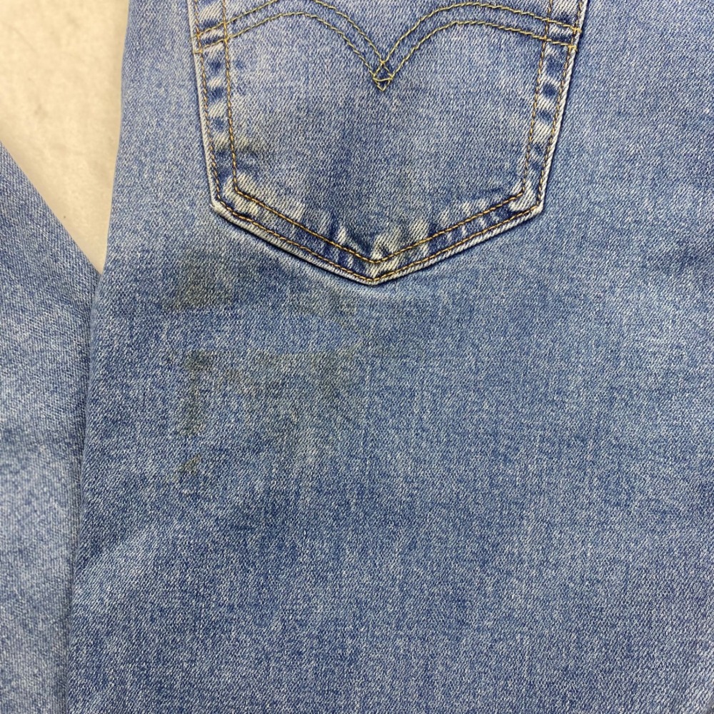 Levis 505 Regular Fit Jeans Mens 34x32 Medium Wash Blue Straight Leg Denim Pants - Picture 8 of 16